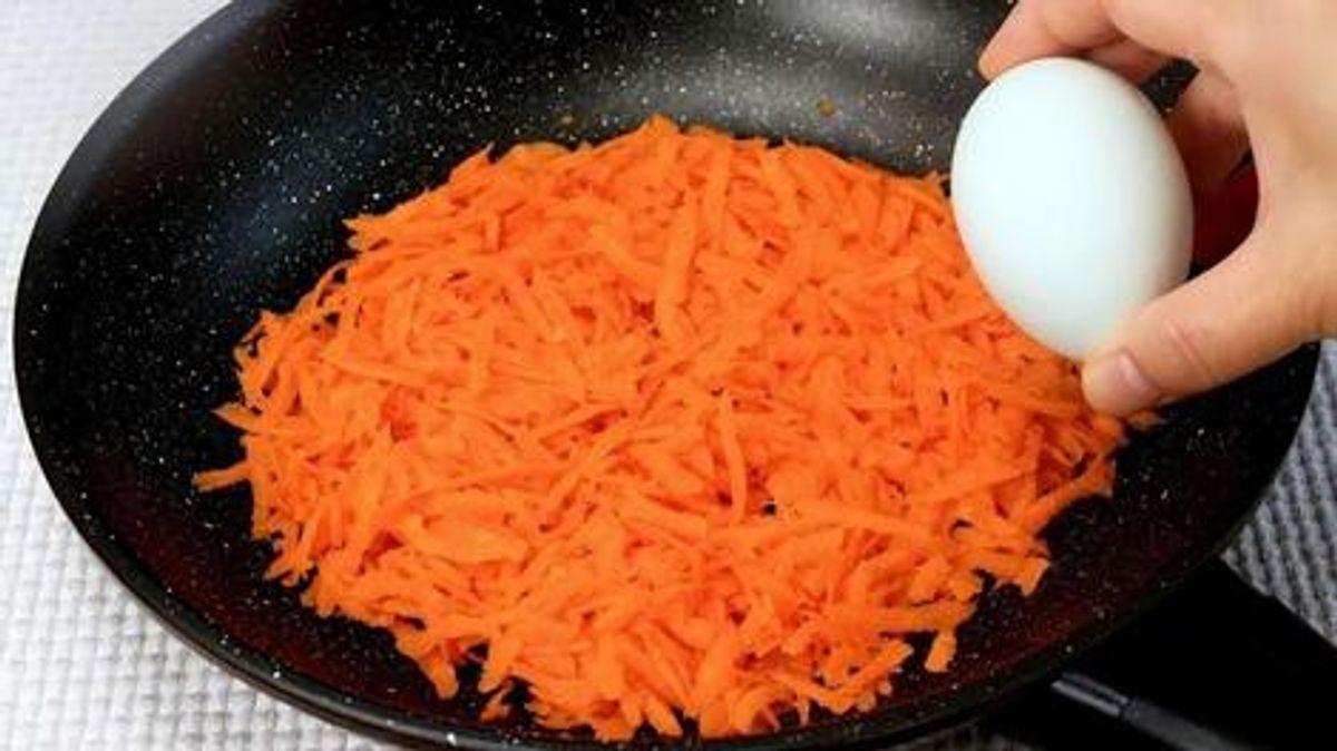 ترفند درست کردن غذای متفاوت با هویج و تخم مرغ | با این صبحانه کانادایی انگشتانم می‌خوری!+ویدئو